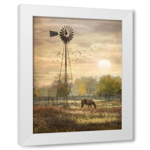 Berks Co. Sunrise White Modern Wood Framed Art Print by Deiter, Lori