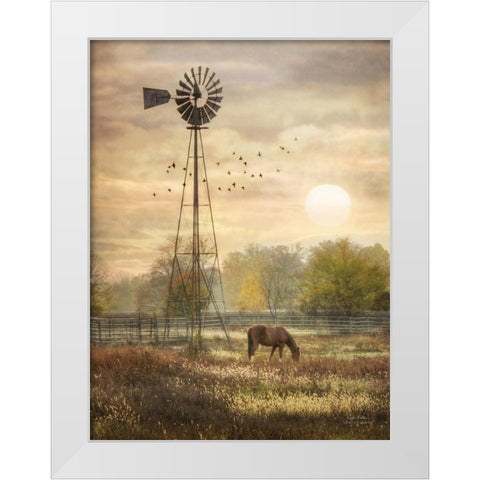 Berks Co. Sunrise White Modern Wood Framed Art Print by Deiter, Lori