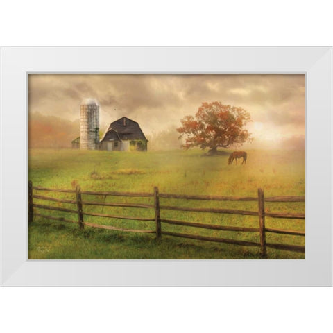 Graze On White Modern Wood Framed Art Print by Deiter, Lori