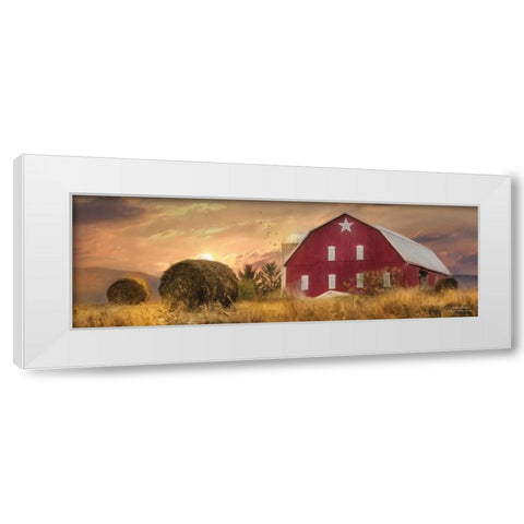 Bedford County Sunset White Modern Wood Framed Art Print by Deiter, Lori