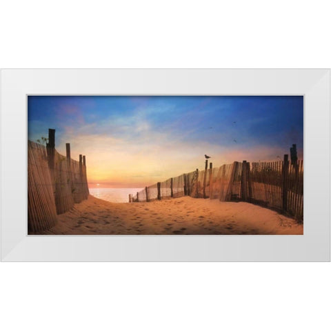 A New Day White Modern Wood Framed Art Print by Deiter, Lori