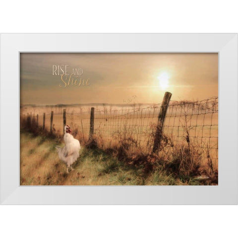 Rise and Shine White Modern Wood Framed Art Print by Deiter, Lori