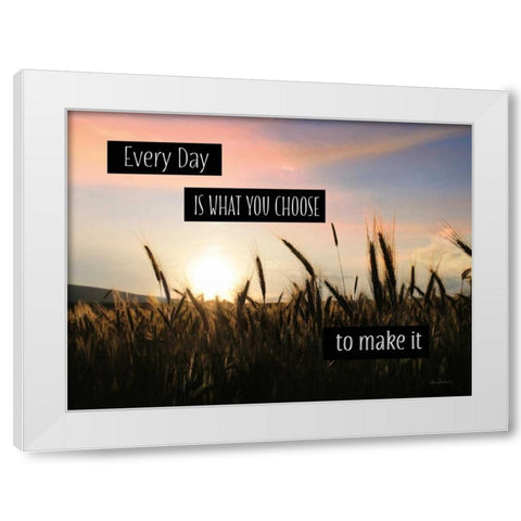 Every Day White Modern Wood Framed Art Print by Deiter, Lori