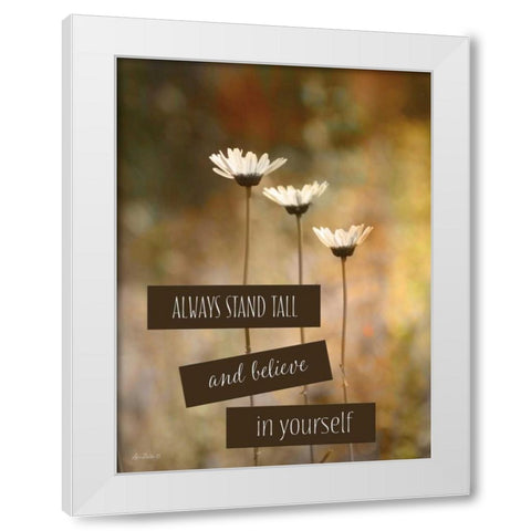 Stand Tall White Modern Wood Framed Art Print by Deiter, Lori