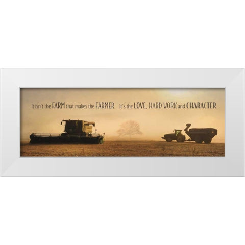The Farmer White Modern Wood Framed Art Print by Deiter, Lori