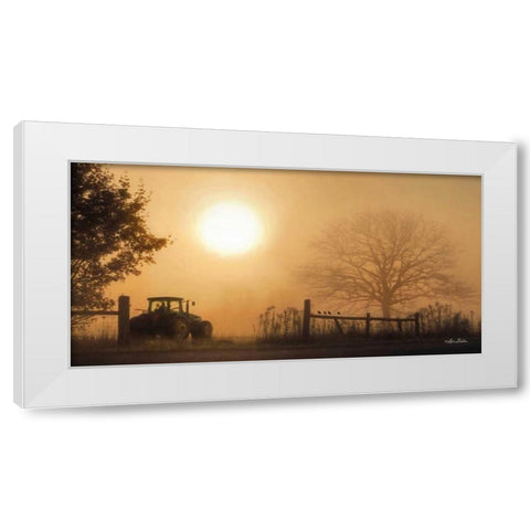 Start Your Engines White Modern Wood Framed Art Print by Deiter, Lori