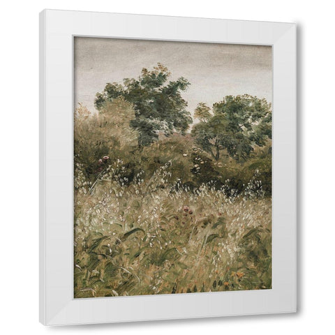 Flowers in the Field I White Modern Wood Framed Art Print by Lettered And Lined