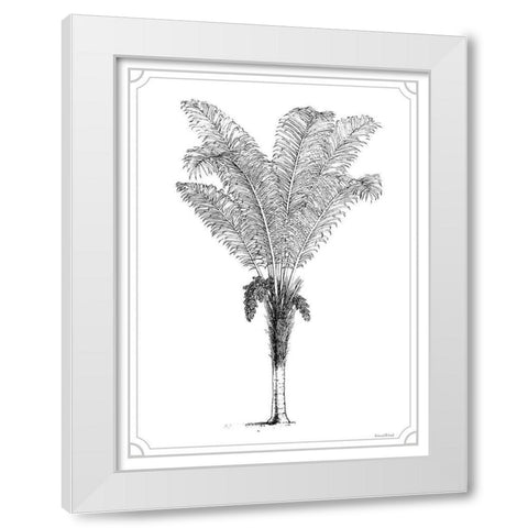 Timeless Palm White Modern Wood Framed Art Print by Lettered And Lined