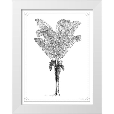 Timeless Palm White Modern Wood Framed Art Print by Lettered And Lined