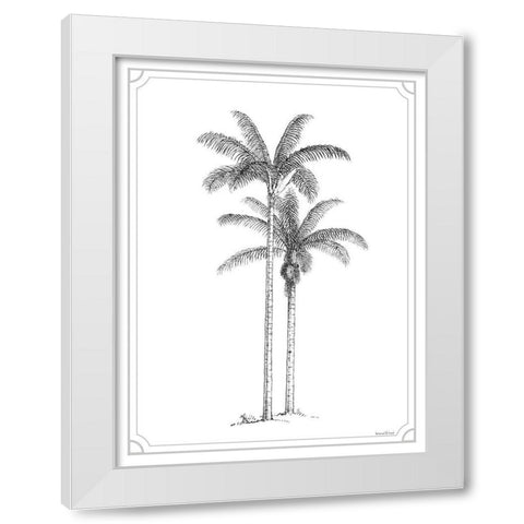 Timeless Palms White Modern Wood Framed Art Print by Lettered And Lined