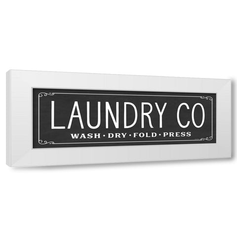 Laundry Co. White Modern Wood Framed Art Print by Lettered And Lined