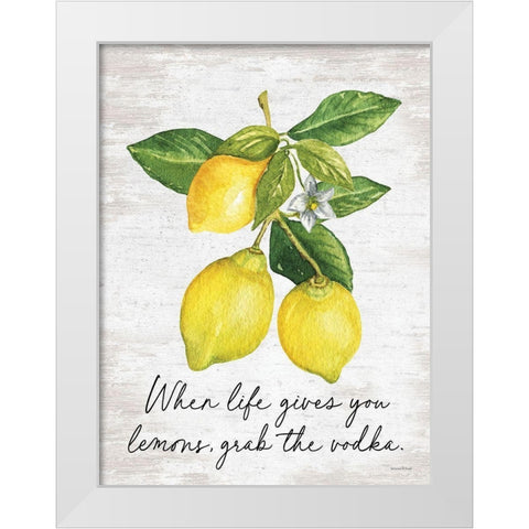 Grab the Vodka White Modern Wood Framed Art Print by lettered and lined