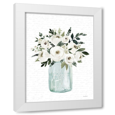 Kitchen Flowers II White Modern Wood Framed Art Print by lettered and lined