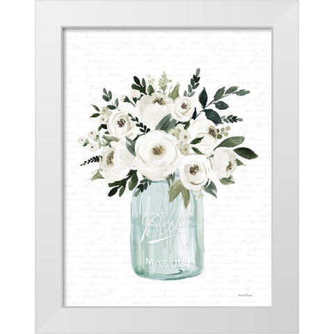 Kitchen Flowers II White Modern Wood Framed Art Print by lettered and lined