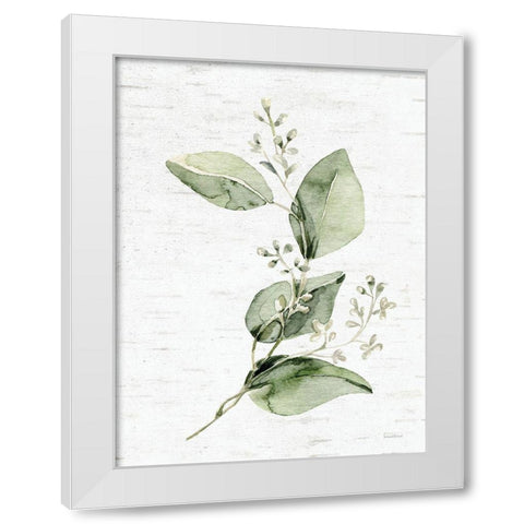 Leafy Retreat 6 White Modern Wood Framed Art Print by Lettered and Lined