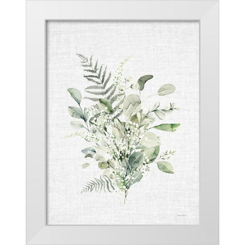 Leafy Retreat 7 White Modern Wood Framed Art Print by Lettered and Lined