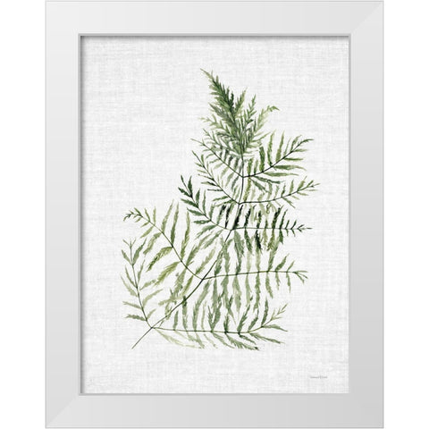 Leafy Retreat 9 White Modern Wood Framed Art Print by Lettered and Lined