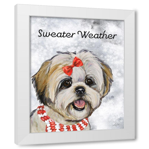 Sweater Weather White Modern Wood Framed Art Print by Keller, Lee