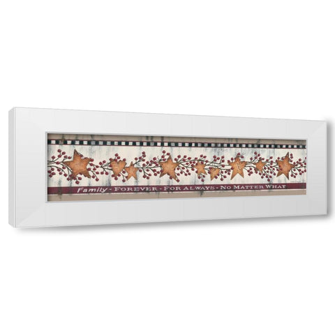 Family Forever White Modern Wood Framed Art Print by Spivey, Linda