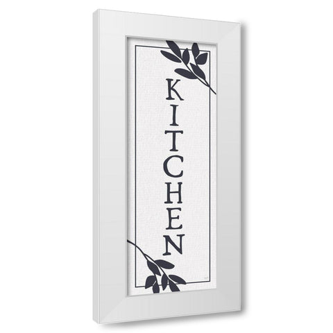 Kitchen White Modern Wood Framed Art Print by Lux + Me Designs
