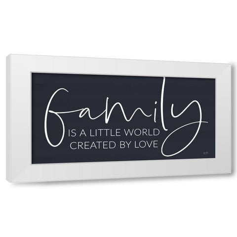 Family Isâ€¦ White Modern Wood Framed Art Print by Lux + Me Designs
