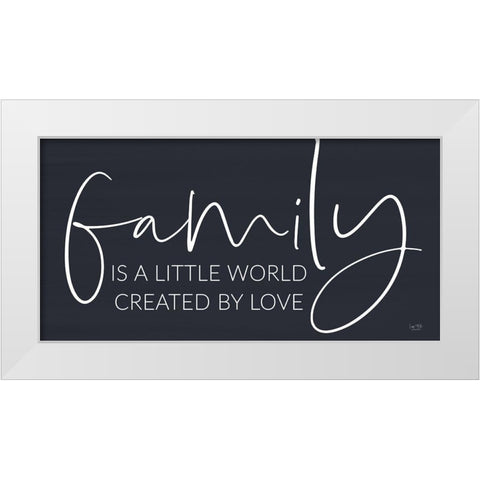 Family Isâ€¦ White Modern Wood Framed Art Print by Lux + Me Designs