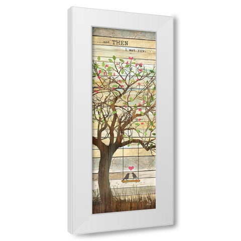 And Then I Met You White Modern Wood Framed Art Print by Rae, Marla