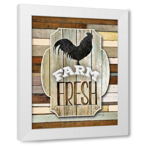 Farm Fresh White Modern Wood Framed Art Print by Rae, Marla