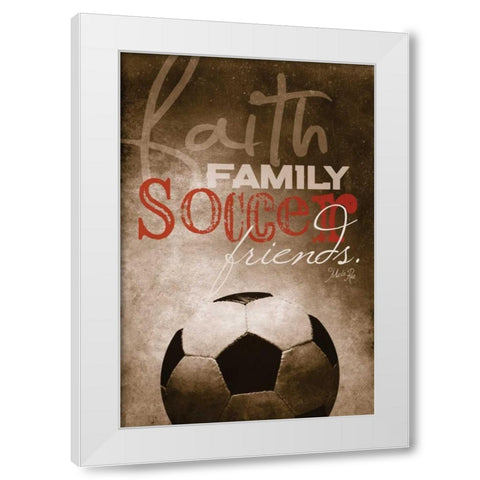 My Soul Loves White Modern Wood Framed Art Print by Rae, Marla