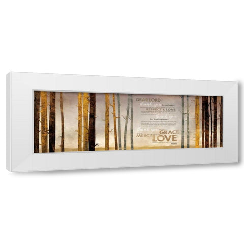 Family Prayer White Modern Wood Framed Art Print by Rae, Marla