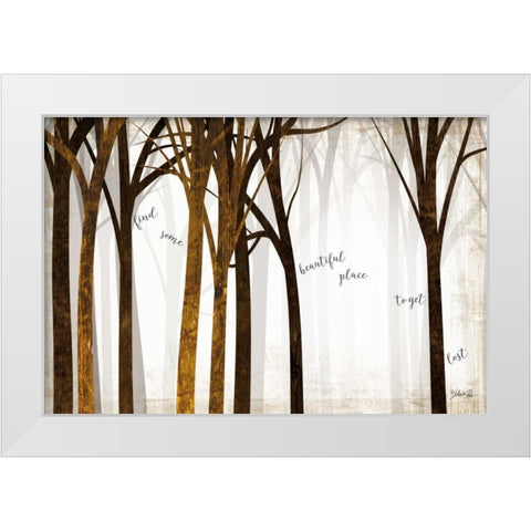 Beautiful Place White Modern Wood Framed Art Print by Rae, Marla