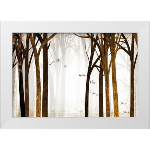 This is Your Time White Modern Wood Framed Art Print by Rae, Marla
