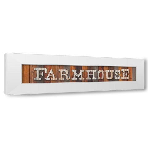 Farmhouse White Modern Wood Framed Art Print by Rae, Marla