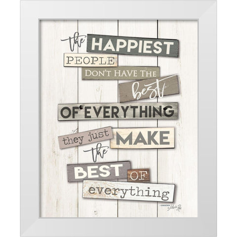 Best of Everything White Modern Wood Framed Art Print by Rae, Marla