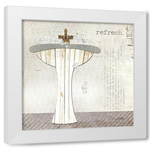 Refresh White Modern Wood Framed Art Print by Rae, Marla