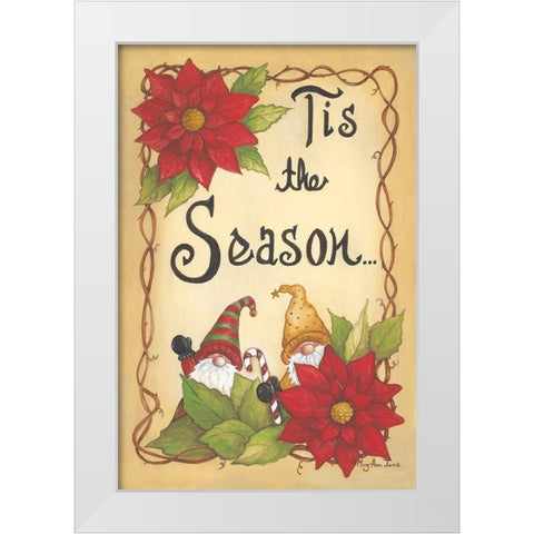 Tis the Seasonâ€¦ White Modern Wood Framed Art Print by June, Mary Ann