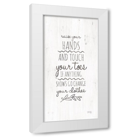 Change Your Clothes White Modern Wood Framed Art Print by Rae, Marla
