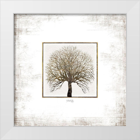 Tree Squared White Modern Wood Framed Art Print by Rae, Marla