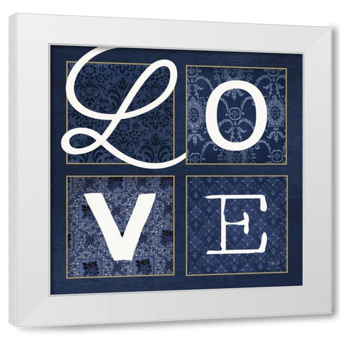 LOVE Squared White Modern Wood Framed Art Print by Rae, Marla