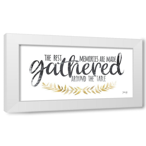 Gathered Around the Table I White Modern Wood Framed Art Print by Rae, Marla