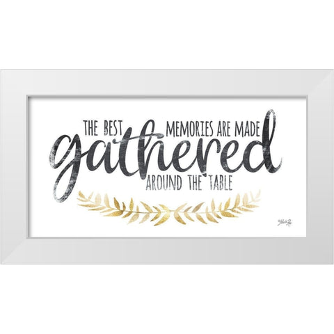 Gathered Around the Table I White Modern Wood Framed Art Print by Rae, Marla