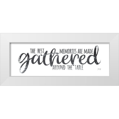 Gathered Around the Table III White Modern Wood Framed Art Print by Rae, Marla