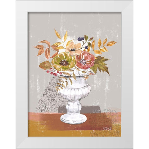 Fall Floral II White Modern Wood Framed Art Print by Rae, Marla