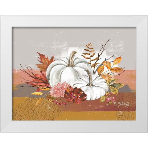 Fall Floral IV White Modern Wood Framed Art Print by Rae, Marla