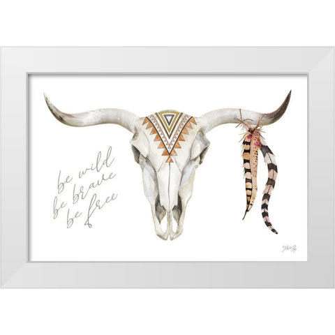 Be Wild II White Modern Wood Framed Art Print by Rae, Marla