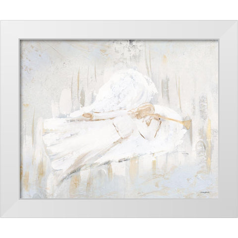 Nativity Angel I White Modern Wood Framed Art Print by Kissell, Mackenzie