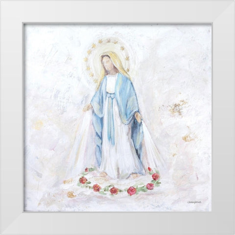 Blessed Mother White Modern Wood Framed Art Print by Kissell, Mackenzie