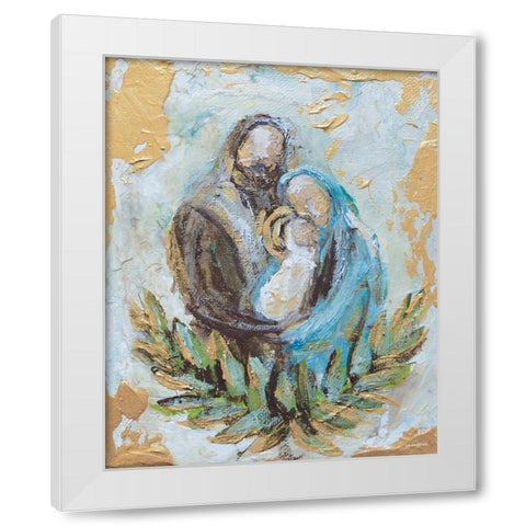 Holy Family White Modern Wood Framed Art Print by Kissell, Mackenzie