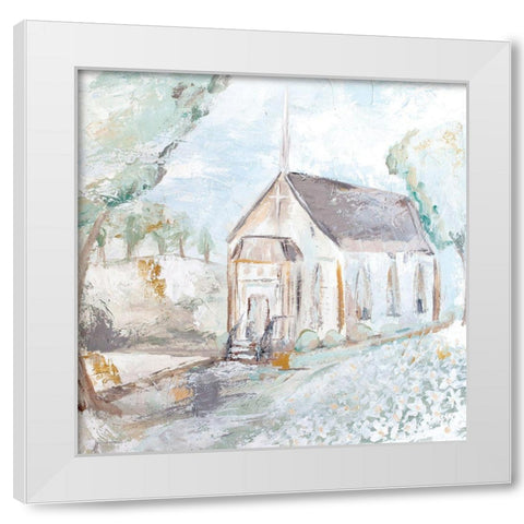 Blessed House White Modern Wood Framed Art Print by Kissell, Mackenzie