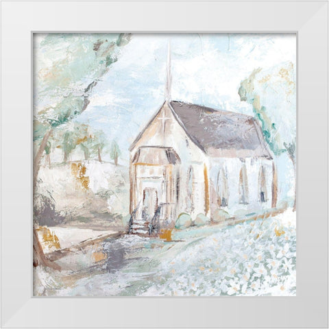 Blessed House White Modern Wood Framed Art Print by Kissell, Mackenzie